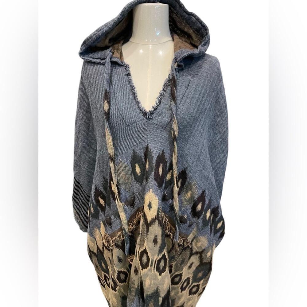 FREE PEOPLE Casablanca Hooded Poncho Sz:S NWT - Picture 3 of 10